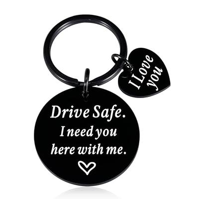 Drive Safe Keychain-custom Initial Drive Safe Keychain-gift for New  Driver-custom Gift for Kids-drive Safe Keychain for Biyfriend/girlfriend 