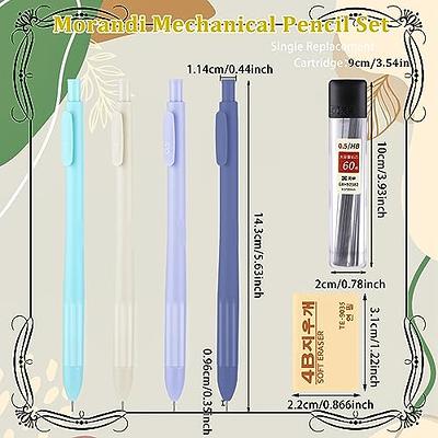 Bewudy 6PCS Pastel Mechanical Pencil Set Cute Mechanical Pencils