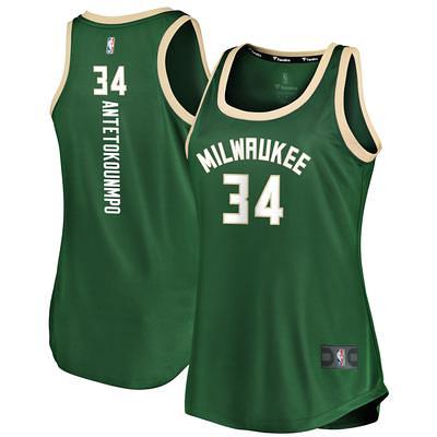 Men's Fanatics Branded Giannis Antetokounmpo White Milwaukee Bucks Fast Break Replica Jersey - Association Edition