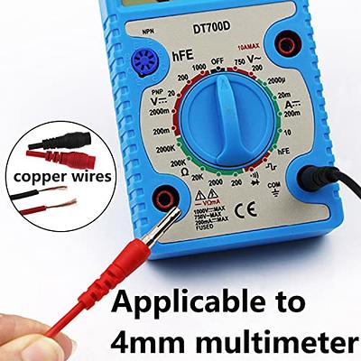 Multimeter Test Leads Banana Plug,1000V 20A Digital Multi Meter Clamp  Tester Probe Test Probes Leads for Multimeter Electronic Test Leads  Multimeter