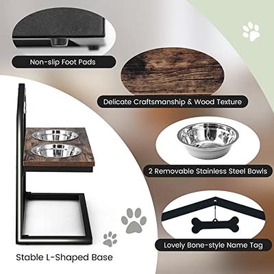 Non-Slip Elevated Dog Bowl Feeder Raised Pet Cat Dog Dish Food Water Holder