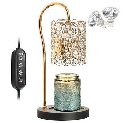 Dimmable Candle Lamp Warmer - Wax Warmer Light - Gold - Black