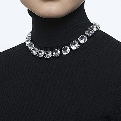 SWAROVSKI Harmonia All-Around Choker Necklace, Clear Cushion-Cut