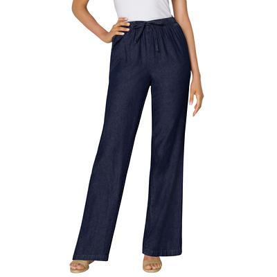 G by Giuliana G-Soft Denim Wide-Leg Trouser - Blue - Size Petite Womans 18  - Yahoo Shopping