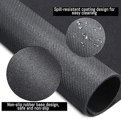 Silicone Counter Mats Set of 2, Heat Resistant, Kitchen Countertop  Protector, Non Slip, Black