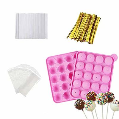 AKINGSHOP 20 Cavity Silicone Cake Pop Mold Set - Lollipop Mold with 60Pcs Cake  Pop Sticks, Candy Treat Bags, Gold Twist Ties, Great For Lollipop, Hard  Candy, Cake Pop and Chocolate - Yahoo Shopping