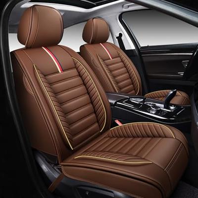 OASIS AUTO Car Seat Covers Premium Waterproof Faux Leather Cushion