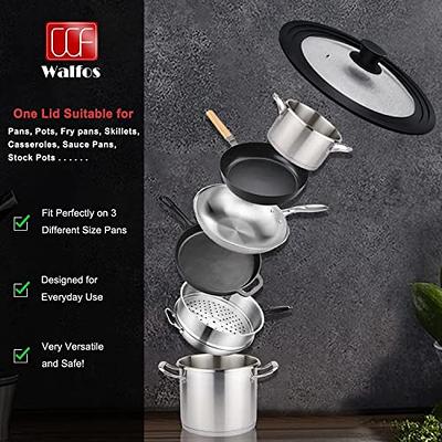 Stainless Steel Universal Lid For Pot And Pan Skillet Lid Pot