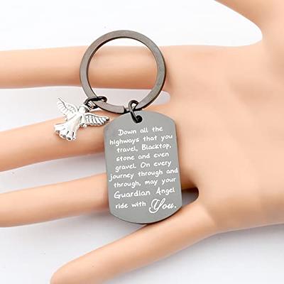  FEELMEM Trucker Gifts Drive Safe Keychain Gift for