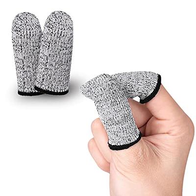 Elfzone Finger Cots Cut Resistant Protector - Finger Covers for Cuts,  Gloves Life Extender, Cut Resistant Finger Protectors for Kitchen, Work,  Sculpture, Anti-Slip, Reusable (Gray, 12PK) - Yahoo Shopping