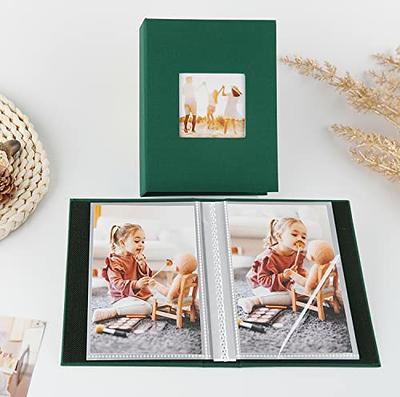 Artmag Photo Album 5x7 Clear Pages Pockets Leather Cover Slip Slide in  Photo Album Book Holds 100 Vertical 5x7 Photos Picture Book for Wedding  Family (Dark Green) - Yahoo Shopping