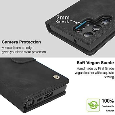 Samsung Galaxy S23 Ultra Case with Camera Lens Protector and Removeable  Wallet