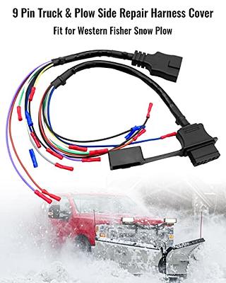 Qnbes 9 Pin Truck and Plow Side Repair Harness Cover Fit for