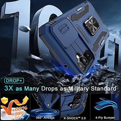 Janmitta Samsung Galaxy A14 5G Case Built in Slide Camera Lens Cover and  Screen Protector,Heavy Duty Shockproof Full Body Protective Phone  Cover,Built