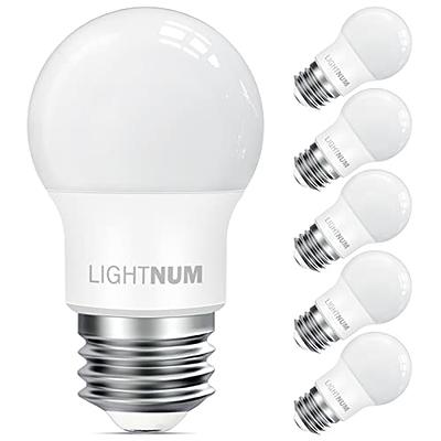 LED Refrigerator Light Bulb 40 Watt Equivalent, A15, 5000k