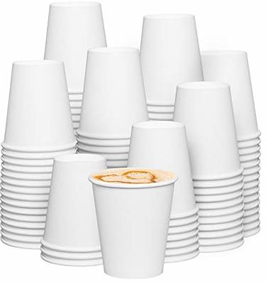 Disposable Coffee Cups - 10oz Paper Hot Cups - White (90mm) - 1,000 ct