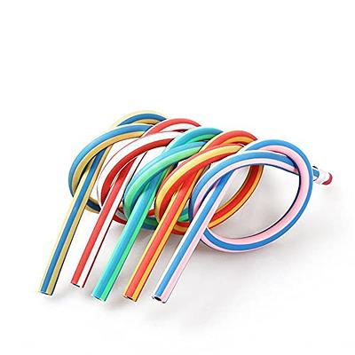 100Pcs Bendy Fun Pencils for Kids,Magic Bendable Flexible Colorful