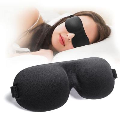 100% Silk Plush Padded Eye Mask For Blocking Light, Travel