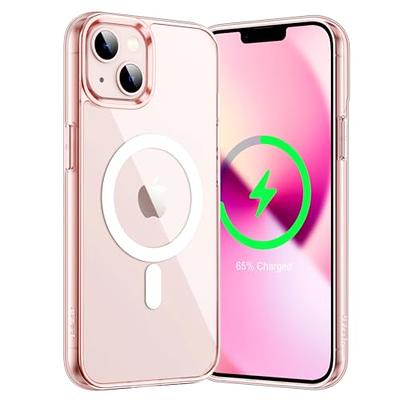 JETech Magnetic Case for iPhone 13 Mini 5.4-Inch Compatible with MagSafe  Wireless Charging, Shockproof Phone Bumper Cover, Anti-Scratch Clear Back  (Pink) - Yahoo Shopping