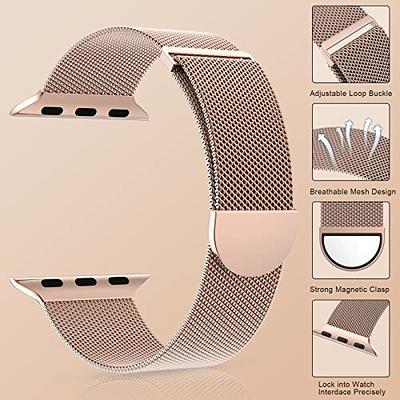  Marge Plus Compatible with Apple Watch Band Series 9,  Ultra/Ultra 2, SE, 8 7 6 5 4 3 2 1 38mm 40mm 41mm 42mm 44mm 45mm 49mm Women  and Men, Stainless