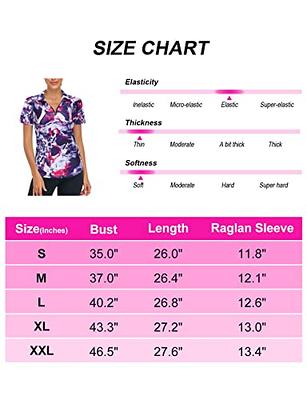  Viodia Women's Golf Shirt Short Sleeve with Zip Up