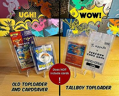 Tallboy Extra Tall & Thick Toploader Compatible with Sealed Pokemon Promo  Packs, Will NOT FIT Entire Booster Packs, 3x5.5, 55pt, 25 Pack