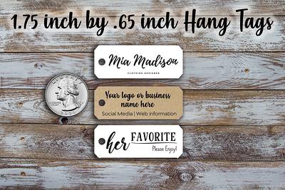 Custom Tags -2.0 Inch By 1.0 Inch, Customized Small Price Tags, Jewelry  Hang Labels, Retail Pricing - Yahoo Shopping