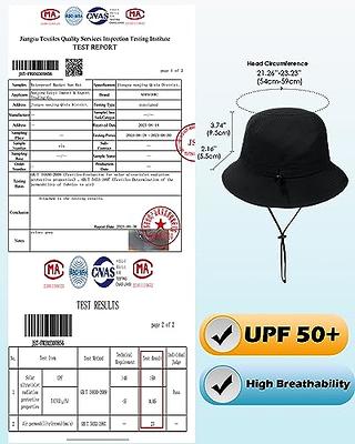 Waterproof Bucket Hat for Women Men Rain Hat UPF 50+ Wide Brim Boonie Sun  Hat