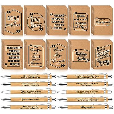 48 Pcs Thank You Gifts Journal Set 24 Pcs Leather Journal Bulk  Inspirational Pu