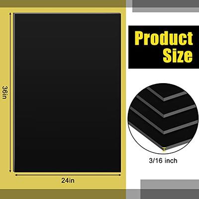 25 Pack Foam Core Board 24 x 36 Inch Foam Core Backing Board Sheet 3/16 Inch  Thickness Polystyrene Poster Board for Presentations Signboards Arts and  Crafts Framing Display Projects (Black) - Yahoo Shopping