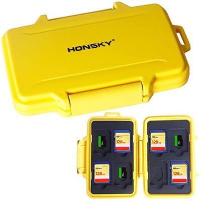 SD Card Holder, Honsky Waterproof Memory Card Holder Case for SD