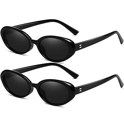  Hycredi Rimless Rectangle Sunglasses Men Women Retro