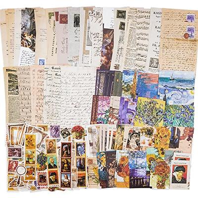 Draupnir Large Aesthetic Scrapbook Kit, Vintage Oil Painting Bullet Junk  Journal Kit with Scrapbook Supplies, B6 Notebook with Full Color Inner Pages  DIY Scrapbook Gift for Girl Kid - Water Lily Pond 