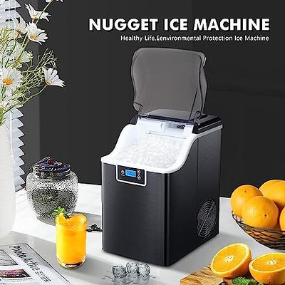Nugget Ice Maker Countertop Ice Machine with Soft & Chewable Pellet Ice  Portable Self-Cleaning Compact Ice Machine, 44LBS/24H Whit Ice Scoop and Ice  Basket Decor for Your Kitchen/Office/Bar/Party - Yahoo Shopping