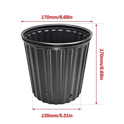 VIVOSUN 50pcs 6 Inch Planter Nursery Pots, Plastic Pots for Flower Seedling