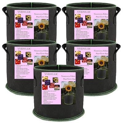 VIVOSUN Tumbling Composter Dual Rotating Batch Compost Bin with 5-Pack 5  Gallon Grow Bags, 43 Gallon Black Composter, Heavy Duty 300G Thickened  Nonwoven Plant Fabric Pots - Yahoo Shopping