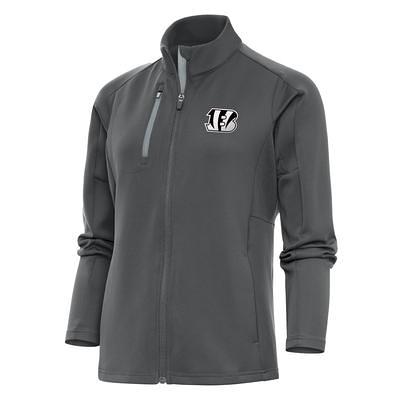 Men's Dallas Cowboys Antigua Black Metallic Logo Protect Full-Zip