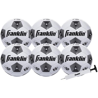 Franklin Sports 100 Series Junior Rubber Football - Blue/white