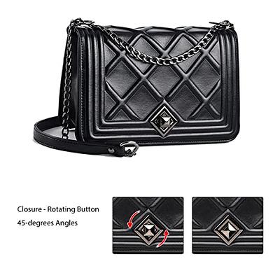 MKP Women Small Shoulder Bags Quilted Crossbody Distressed Jean