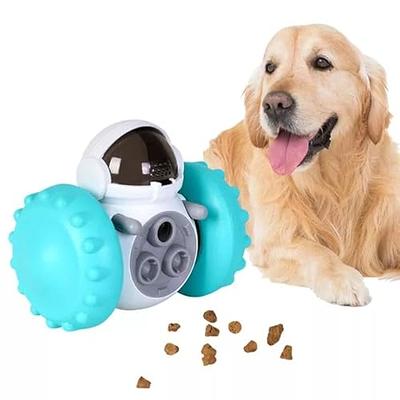 Interactive Food Toy for Dog and Cats, Pet Food Dispensor Tumbler Dog Treat  Toy, Dog Slow Feeder Treat Dispensing Puzzle Toys Robot Shape Dog