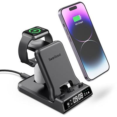 SwanScout Fast Charging Station for Apple Devices, 25W 3 in 1