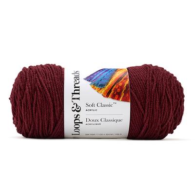 Soft Classic™ Solid Yarn by Loops & Threads® in Wine