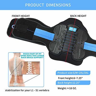  BraceAbility LSO Back Brace for Herniated, Degenerative & Bulging  Disc Pain Relief, Sciatica, Spine Stenosis