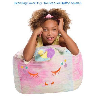 EDUJIN [Removable Outer Cover] 3 ft Medium Bean Bag Chair: 3' Memory Foam Bean  Bag Chairs