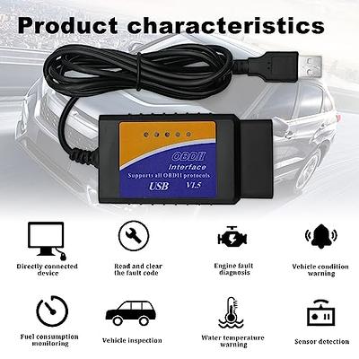 ELM327 V1.5 USB Interface ODB2 Car Code Reader Diagnostic Auto Scanner Tool