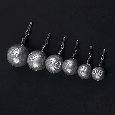 30PCS Ball Fishing Weights Drop shot Sinkers Round Egg Fishing