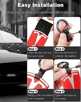 Vibit 2 Pack Key Card Holder for Tesla Model S/3/Y Silicone Car