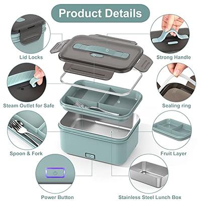 12V Portable Car Electric Heating Lunch Box Food Warmer Container Cooler Bag  New