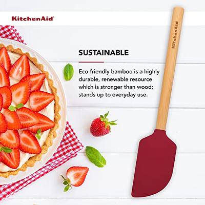 KitchenAid Universal Bamboo Handle Scraper Spatula, 11-Inch, Red - Yahoo  Shopping