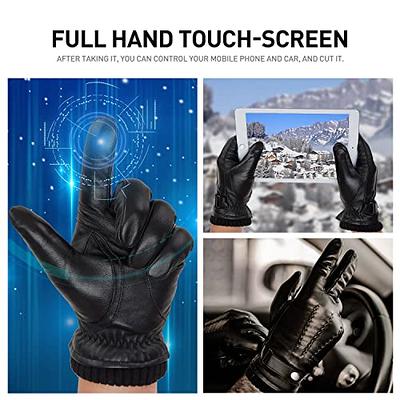 Bison Leather Winter Gloves